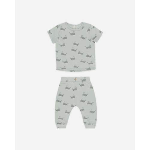 Tee + Slouch Pant Set Whales – Rylee + Cru