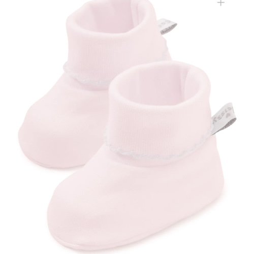 Pink/White Kissy Basics Booties
