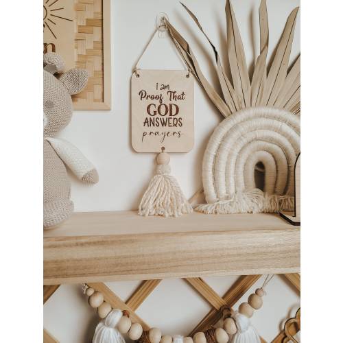 Answered Prayer Baby Sign | Christian Gifts | Nursery Prayer Sign | Christian Nursery Decor | Christian Baby Gifts | Nursery Prayer | Baby
