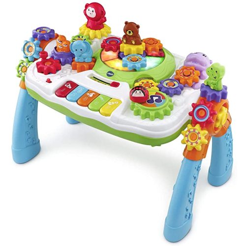VTech GearZooz 2-in-1 Jungle Friends Gear Park (Frustration Free Packaging), Multicolor - Frustration-Free Packaging
