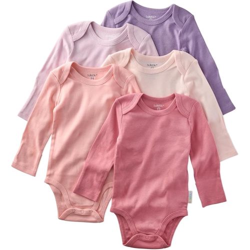 Butterblu Blake 5-Pack Long Sleeve Bodysuits 100% Organic Cotton Baby Clothes for Boys and Girls
