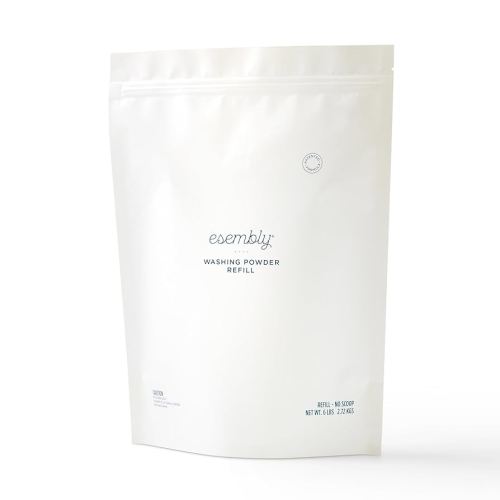 Esembly Laundry Washing Powder – HE Mineral Based Detergent for All Household Laundry and Cloth Diapers – Patented, Fragrance-Free, EWG Verified, Earth-Friendly, (6lb Refill Bag No Scoop)