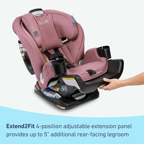 Graco Extend2Fit 3-in-1 Convertible Baby Car Seat, Rear and Forward Facing, Adjustable Extension Panel for Extra Legroom, Talia