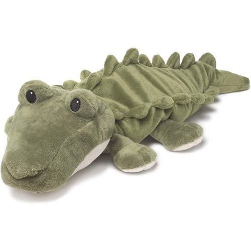 warmies Green Alligator Microwavable, Hot or Cold for Cool Relaxation and Warm Relief, Lavender Scented Cozy Plush Animal
