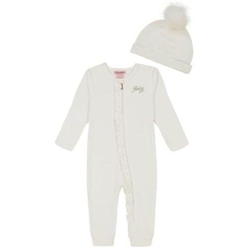 Juicy Couture Baby Girls Coverall With Hat