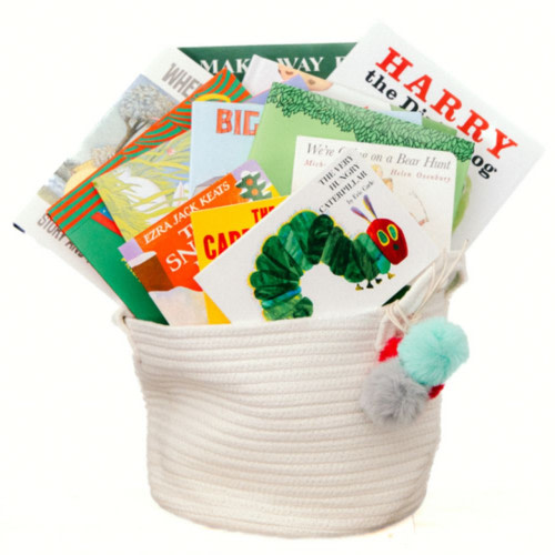 Baby Books Gift Basket - Bookworm-To-Be