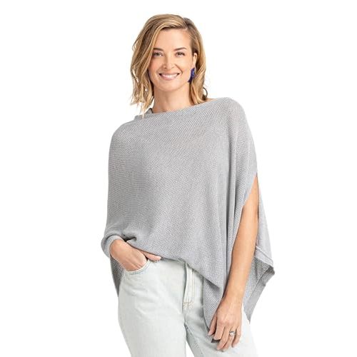 We are Amma | The Cocoon™ - Newborn Essentials Must Haves: Nursing Cover for Breastfeeding Essentials | Nursing Sweater Used as Breastfeeding Cover (Grey, One Size)
