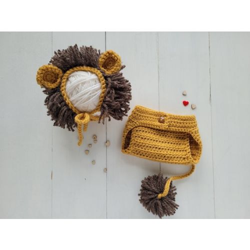 Newborn Lion Outfit Newborn Picture Outfit Lion Baby - Etsy