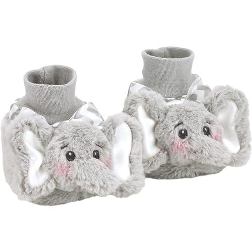 Bearington Baby Plush Stuffed Animal Sock Top Slipper Booties