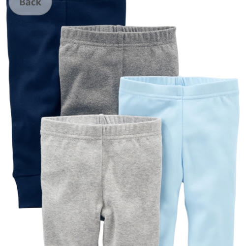 Simple Joys by Carter's Unisex Babies' Pant, Pack of 4— 0–3 months