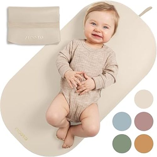 Beautiful Portable Baby Changing Pad - Wipeable and Easy to Clean Diaper Changing Mat - The Perfect Waterproof Vegan Leather Pad for Traveling