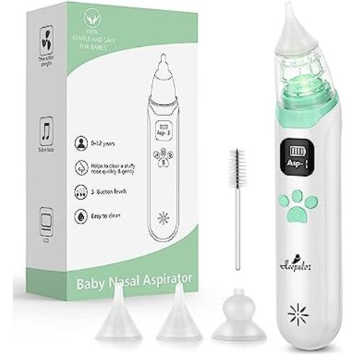 Baby Nasal Aspirator With Pause, Music & Light Soothing Function - Safe, Hygienic and Quick Battery Operated Nose Cleaner : Amazon.com.au: Baby