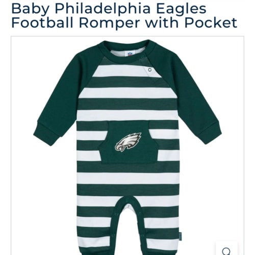 Baby Boys Philidelphia Eagles Football Pajamas With Pouch – Gerber Childrenswear