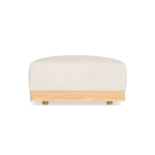 Modular Bondi Latte Ottoman in Powder | Classic Blend