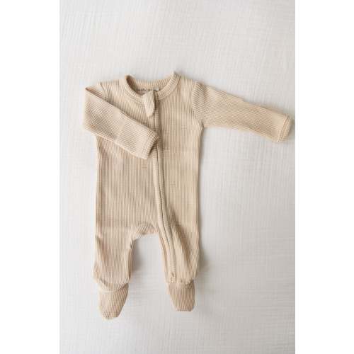 Organic Waffle Knit Footie