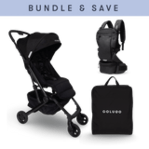 The Compact Stroller+ & The Baby Carrier Bundle, Black – Colugo