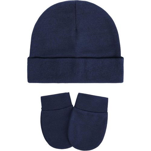 Zando Anti-Scratch Baby Hats Mittens Warm Newborn Infant Boys Girls 0-6M