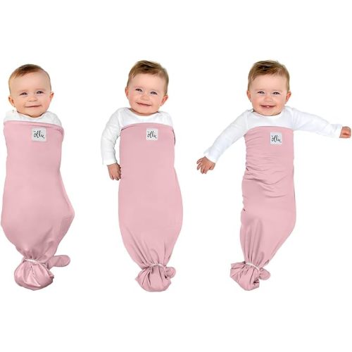 The Ollie Swaddle – Sleep Swaddle for Babies | Breathable, Moisture-Wicking Fabric to Prevent Overheating | Adjustable Fit (Maunie, One Size)