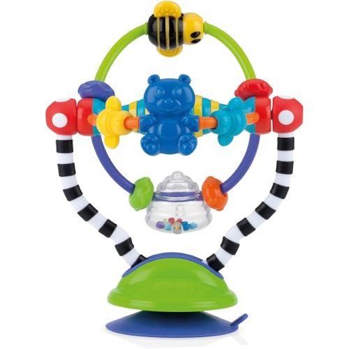 Nuby Silly Spinwheel Toy with Suction Base - Interactive High Chair Toy for Babies and Toddlers - 6+ Months