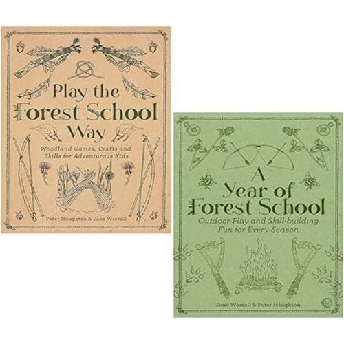 Jane Worroll Collection 2 Books Set (A Year of Forest School, Play the Forest School Way)