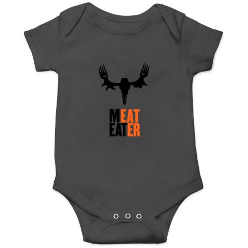 Gray Meat Eater Logo Short Sleeve Onesies sold by Cultice3122987 | SKU 73721857 | Printerval