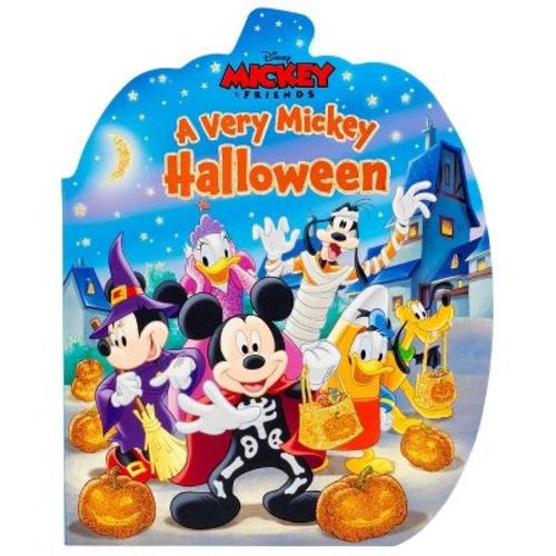 Disney Mickey & Friends: A Very Mickey Halloween - (Shaped Board Books) by Dienesa Le (Board Book)