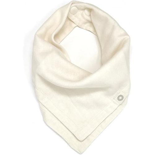 Kishu Baby Indi - Premium GOTS Certified Organic Bandana Scarf Bib, Dual Layer, 4-Way Reversible Muslin Baby Bandana Bibs for Boys or Girls