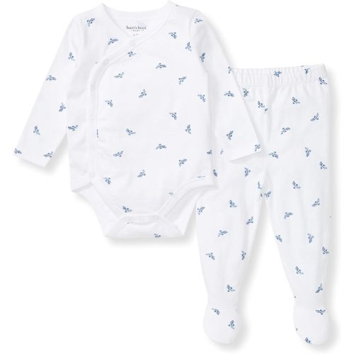 Burt's Bees Baby Unisex Bodysuit and Pant Set, 100% Organic Cotton