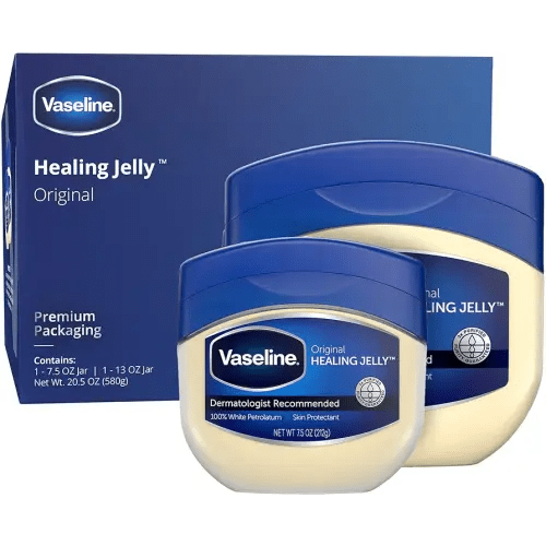 Vaseline Petroleum Jelly, 13 oz and 7.5 oz, Pack of 2 | Dermatologist Recommended, Original, 100% White Petrolatum, Deep Moisturizer, Relieves Dull, Dry Skin, Soothing & Gentle