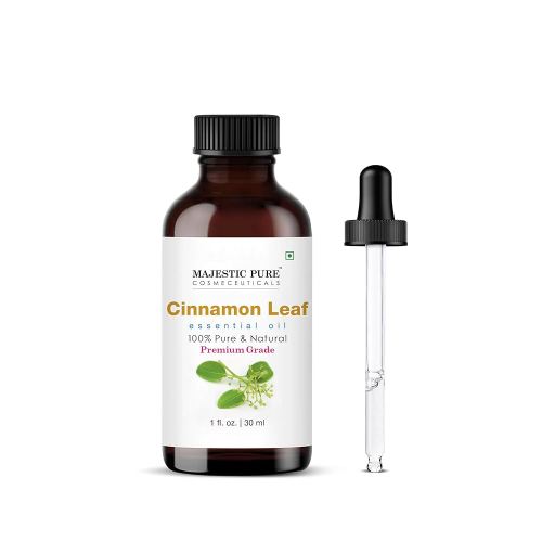 MAJESTIC PURE Cinnamon Essential Oil | 100% Pure and Natural Cinnamon Oil | Premium Grade Essential Oils for Hair Care, Home Diffusers, Skin, Aromatherapy, Massage and Humidifiers | 1 Fl Oz