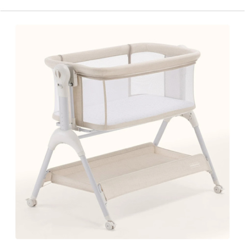 HARPPA Cuddly Sway | 3-in-1 Rocking Baby Bassinet & Bedside Sleeper for Newborns with Mattress for Reflux | Attaches to Bed, Adjustable Heights, Non-Toxic & CPSC Certified | Sturdy Frame, Portable Wheels, Tool-Free Setup, Gentle Rocking | Perfect for Newb