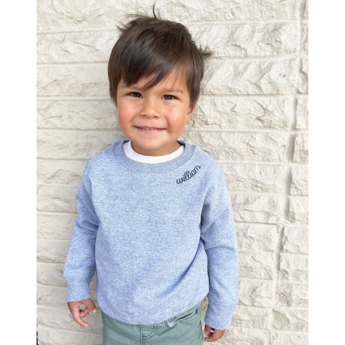 Toddler Neckline Collar Embroidered Sweatshirt Kids - Etsy