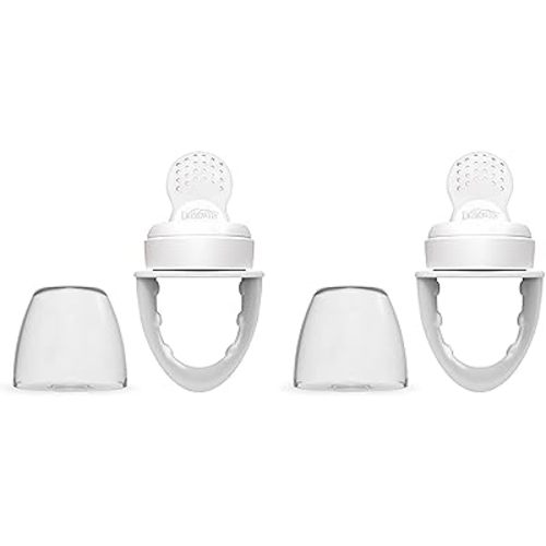 Dr. Brown's Designed to Nourish, Fresh Firsts Silicone Feeder, Grey, One Size (Pack of 2)