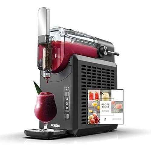 Máquina para granizar, máquina de margarita con 5 ajustes preestablecidos + opción personalizada, máquina de granizado de limpieza automática para el hogar, no necesita hielo, 12 horas de frescura