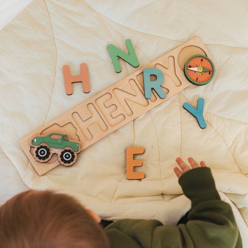 Personalized Name Puzzle With Pegs