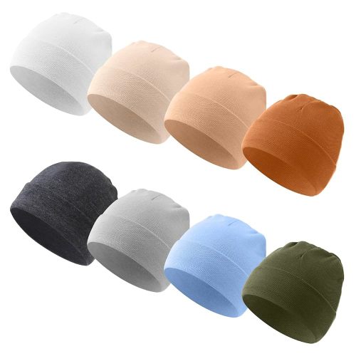 8 Pack Baby Beanie Hats for Unisex Toddler Beanies Baby Newborn Hats Set Infant Toddler Beanie Hat Warm Cap Girl Boy