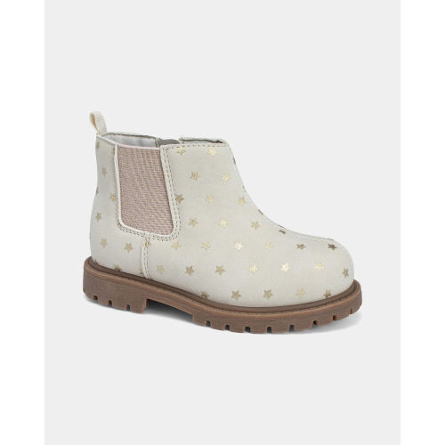 Toddler Metallic Star Fashion Boots - Ivory - Carter's | Carter's