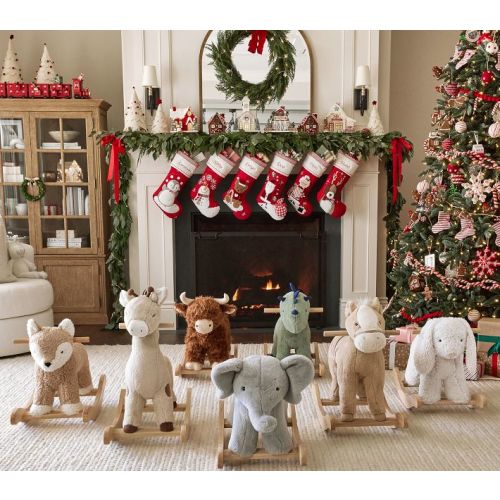Elephant Critter Plush Nursery Rocker