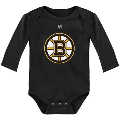 Outerstuff NHL Newborn & Infants 0-24 Months Primary Logo Long Sleeve Bodysuit Creeper Romper