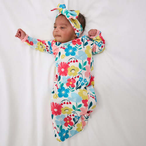 Midsummer Meadow Infant Gown | Little Sleepies