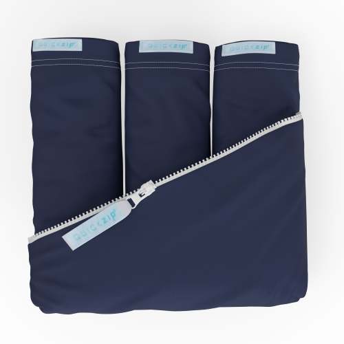 Crib Zip Sheet Starter Pack - Crib 3-Pack / Deep Navy