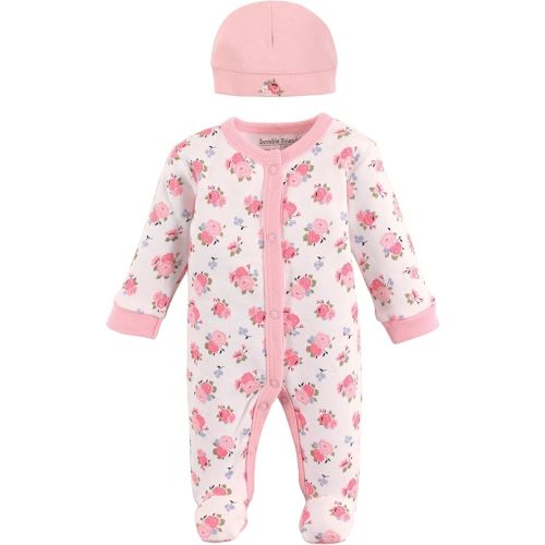 Luvable Friends baby-girls Cotton Preemie Sleep and Play and Cap