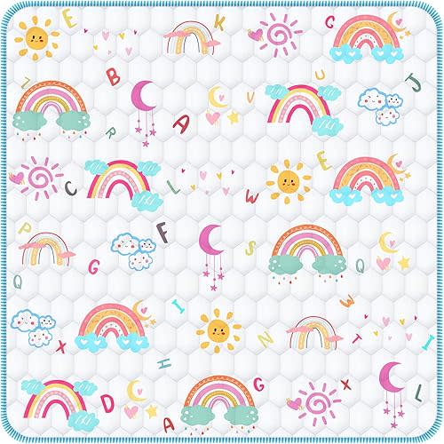 Baby Play Mat 47x47 Playpen Mat Baby Play Mats for Floor 0.9" Thicker Soft Baby Playmat Non-Slip Cushioned Baby Crawling Mat Foldable Machine Washable Baby Floor Play Mat for Babies Toddlers Infants