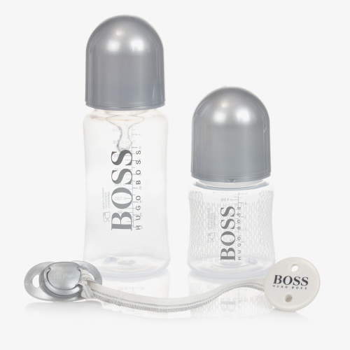 BOSS - 4 Piece Bottles & Dummy Set | Childrensalon Outlet