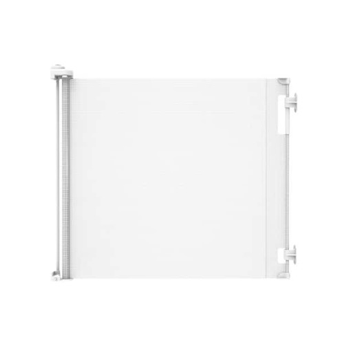55 in. W x 33 in. H Indoor/Outdoor Retractable Baby Gate White