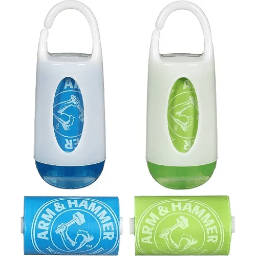 Munchkin Arm and Hammer Diaper Bag Dispenser Green and Blue