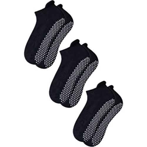 RATIVE Anti Slip Non Skid Barre Yoga Pilates Hospital Socks with grips for Adults Men Women