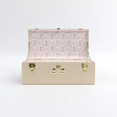 Petite Trunk - Limited Edition Beige - Boots In Bloom / No Embroidery
