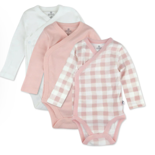3-Pack Organic Cotton Long Sleeve Side-Snap Bodysuits | Honest Baby Clothing