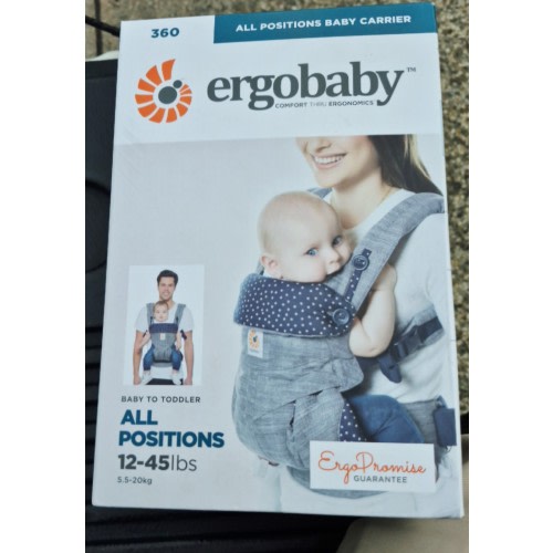 Ergobaby Omni 360 All-In-One-Position Baby Carrier 7-45lbs Stardust